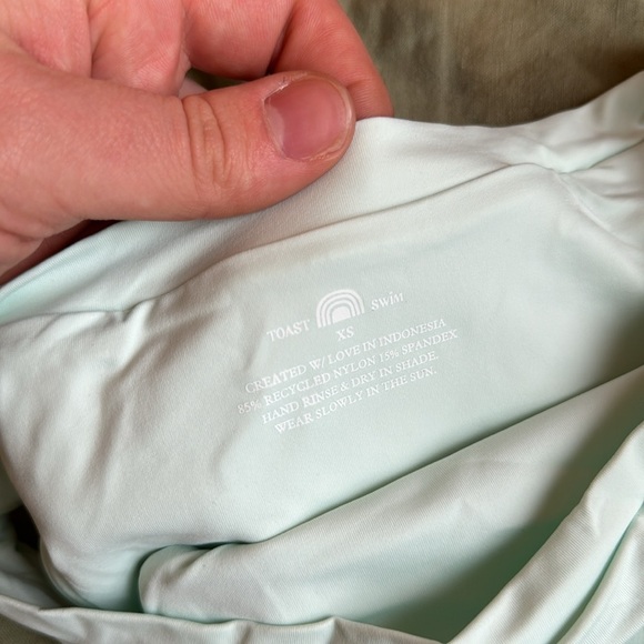 Toast Swim Signature Cut Out Bottom in Blue Glass - Picture 3 of 7